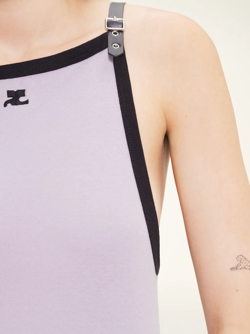 Buckle Contrast Dress