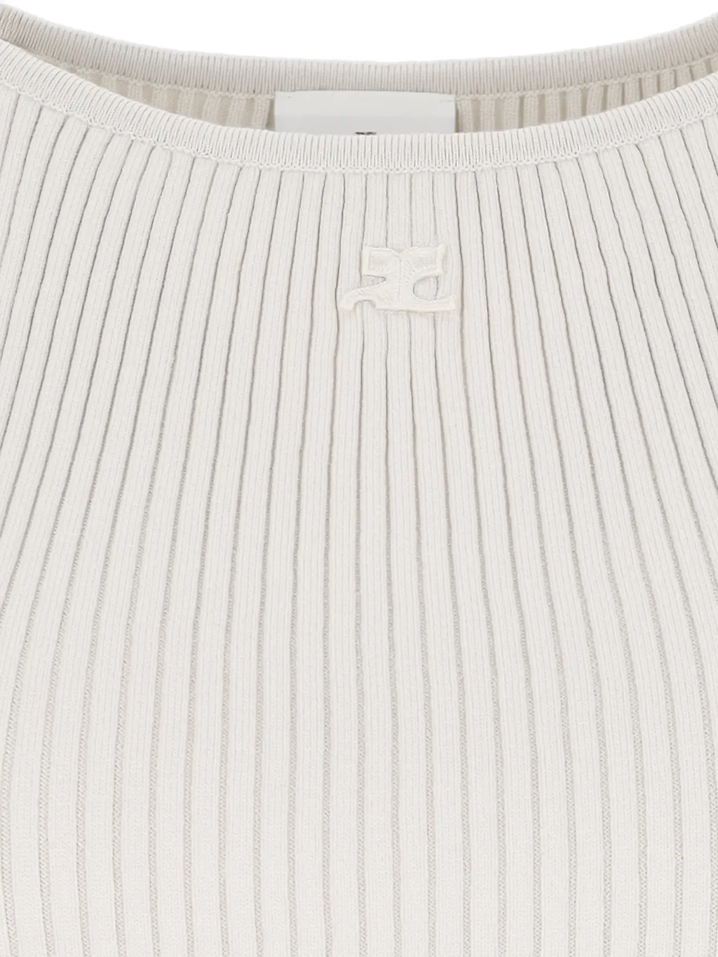 Neckline Rib Knit Dress