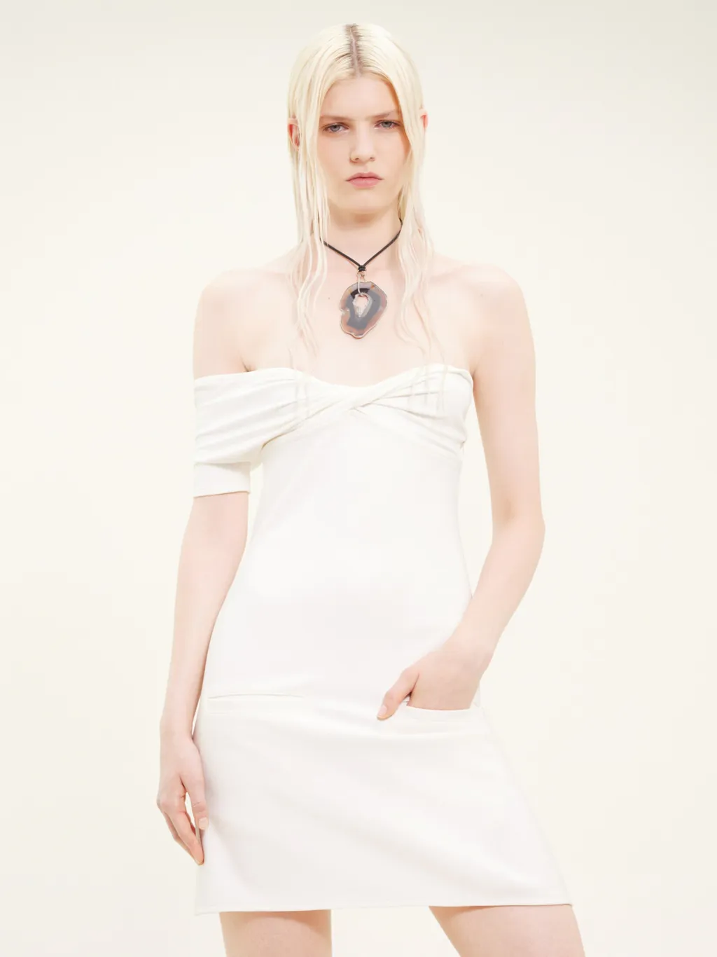 One-Shoulder A-Line Mini Dress
