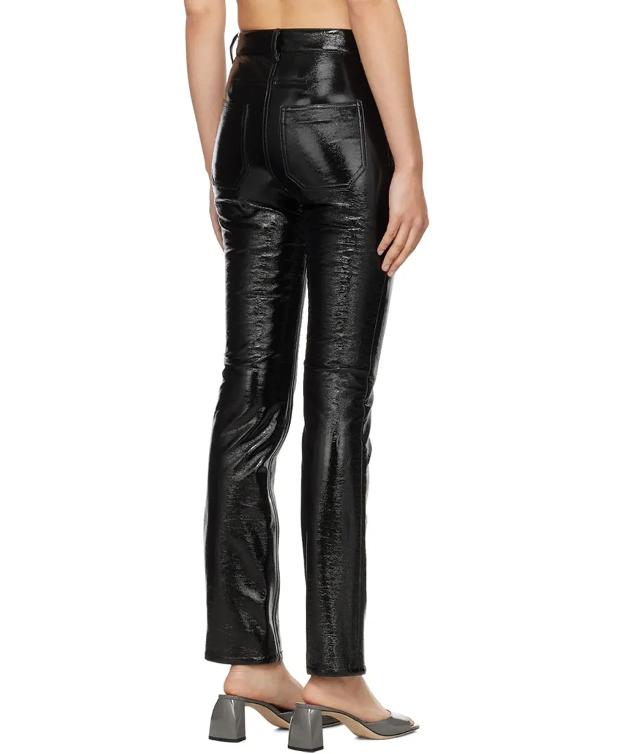 Embroidery Logo Decked Casual Pants