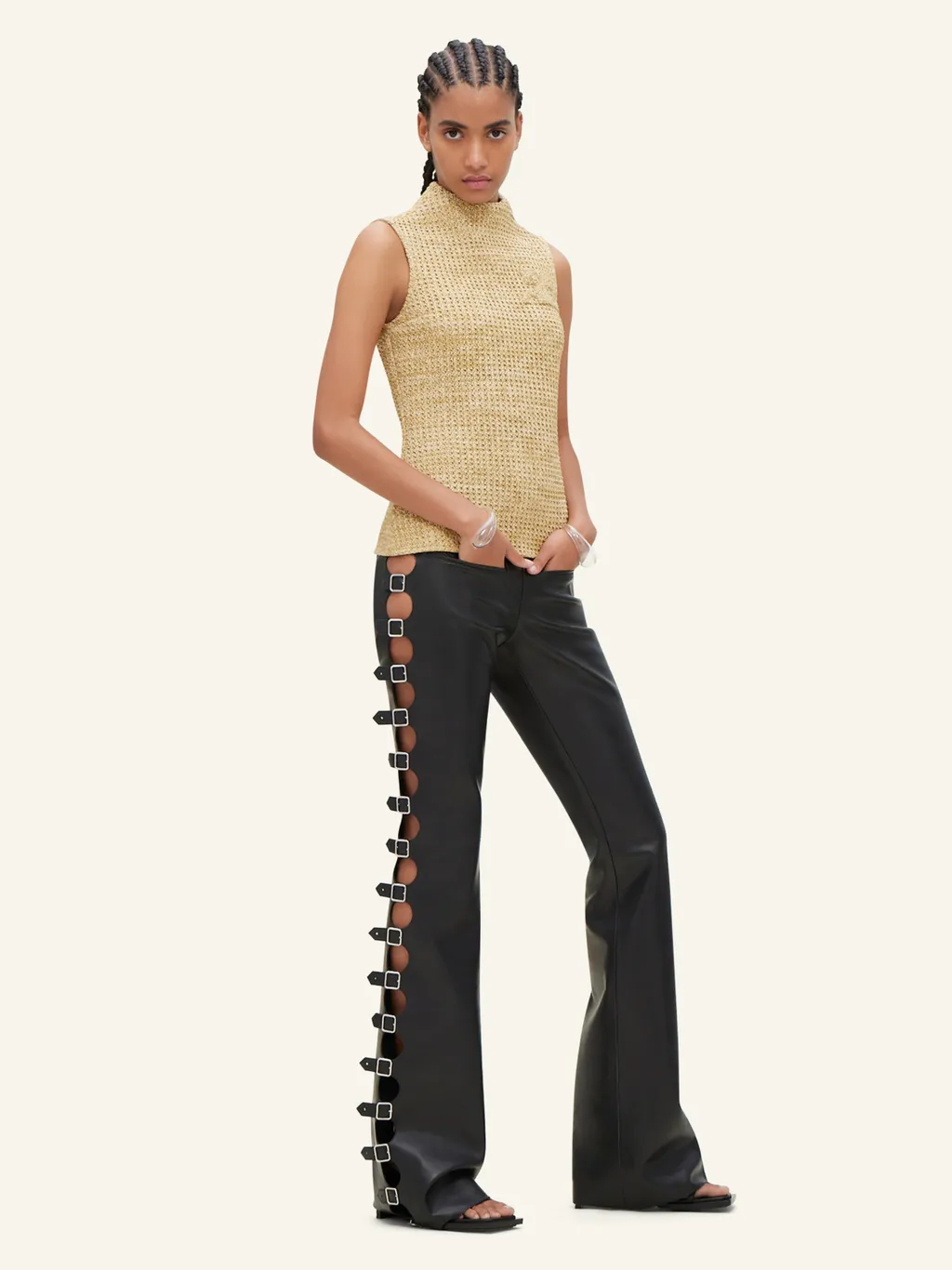 High-Necked Top