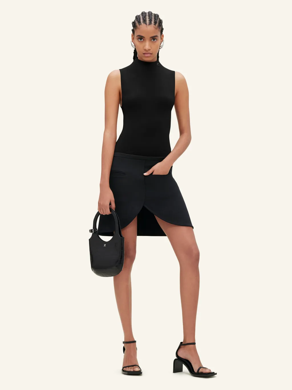 High-Neck Jersey Jumpsuit