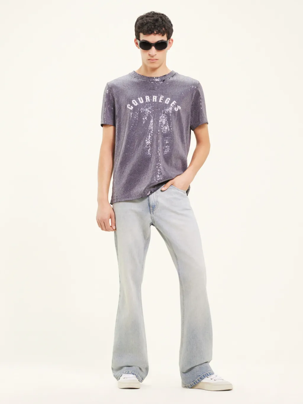 Embroidered Distressed T-Shirt