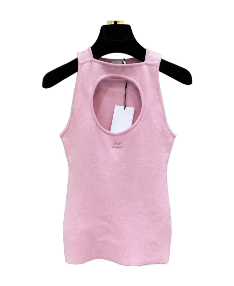 Label Hollowed-Out Vest