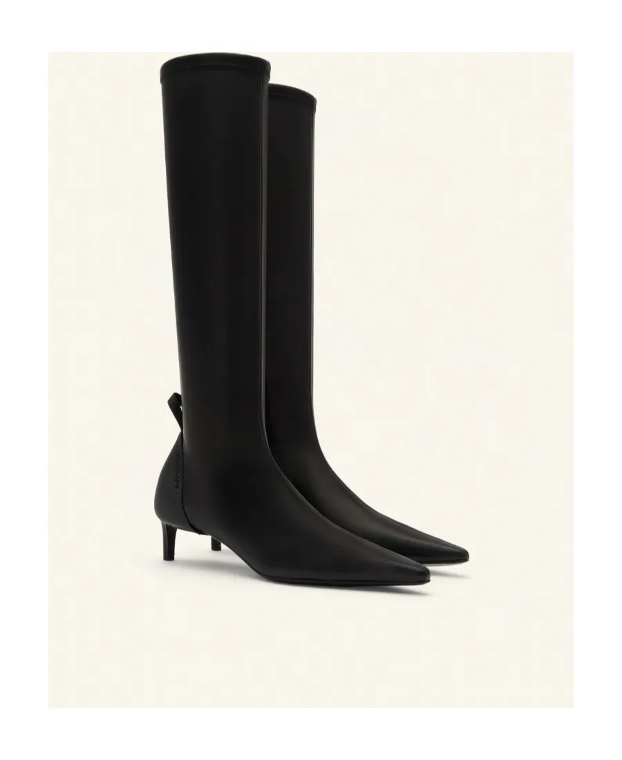 Scuba Stretch Leather Boots