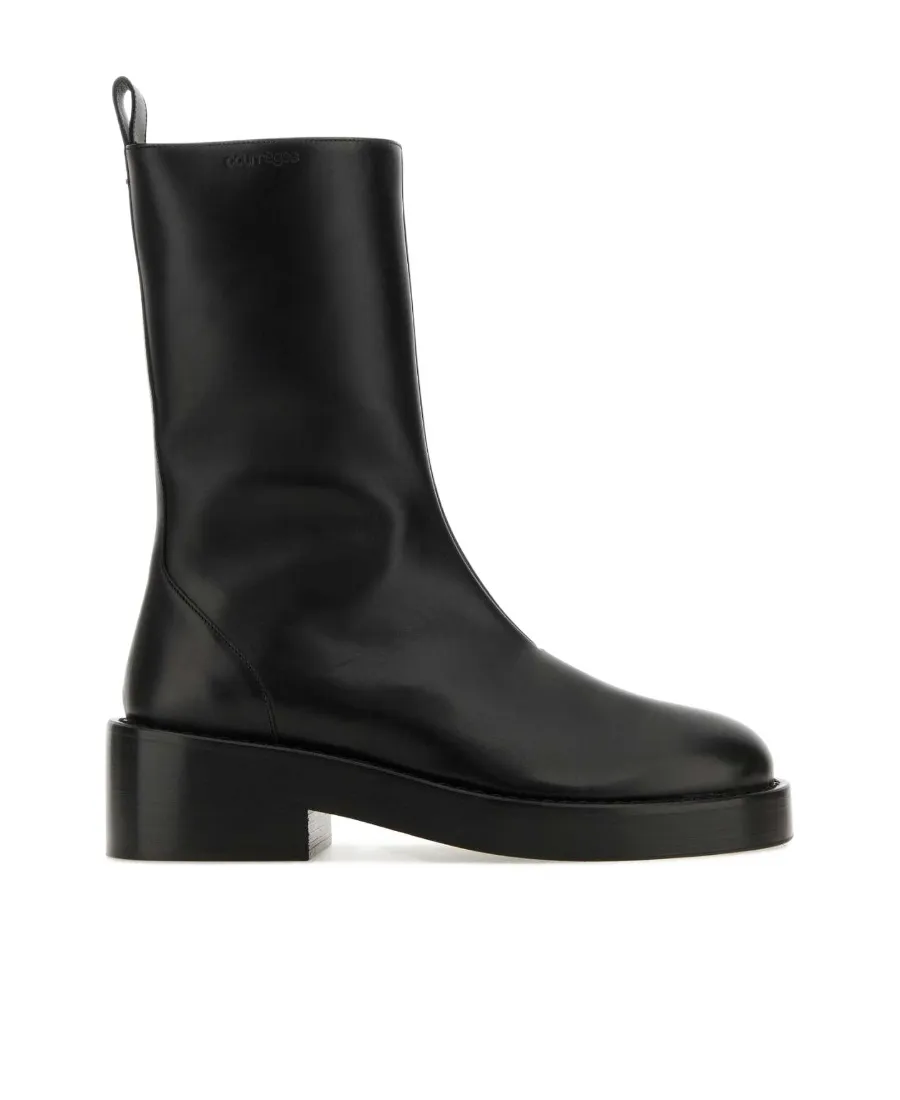 Round-Toe Ankle Boots