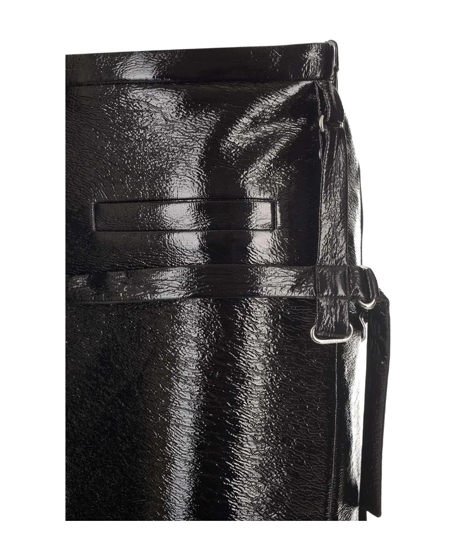 Midi Leather Skirt