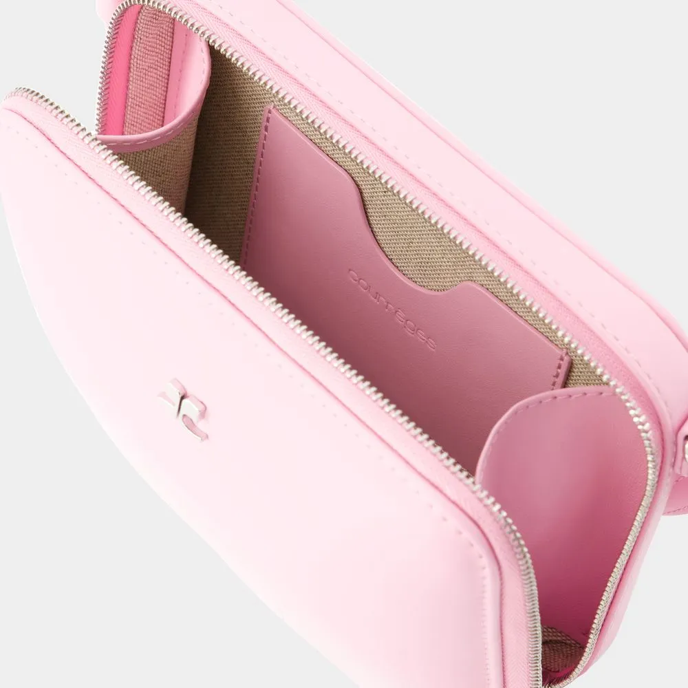 Logo Zipper Shoulder Bag