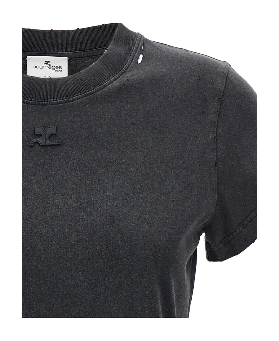 Distressed Crewneck T-Shirt