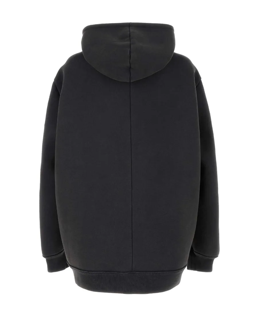 Logo-Embroidered Hooded Dress