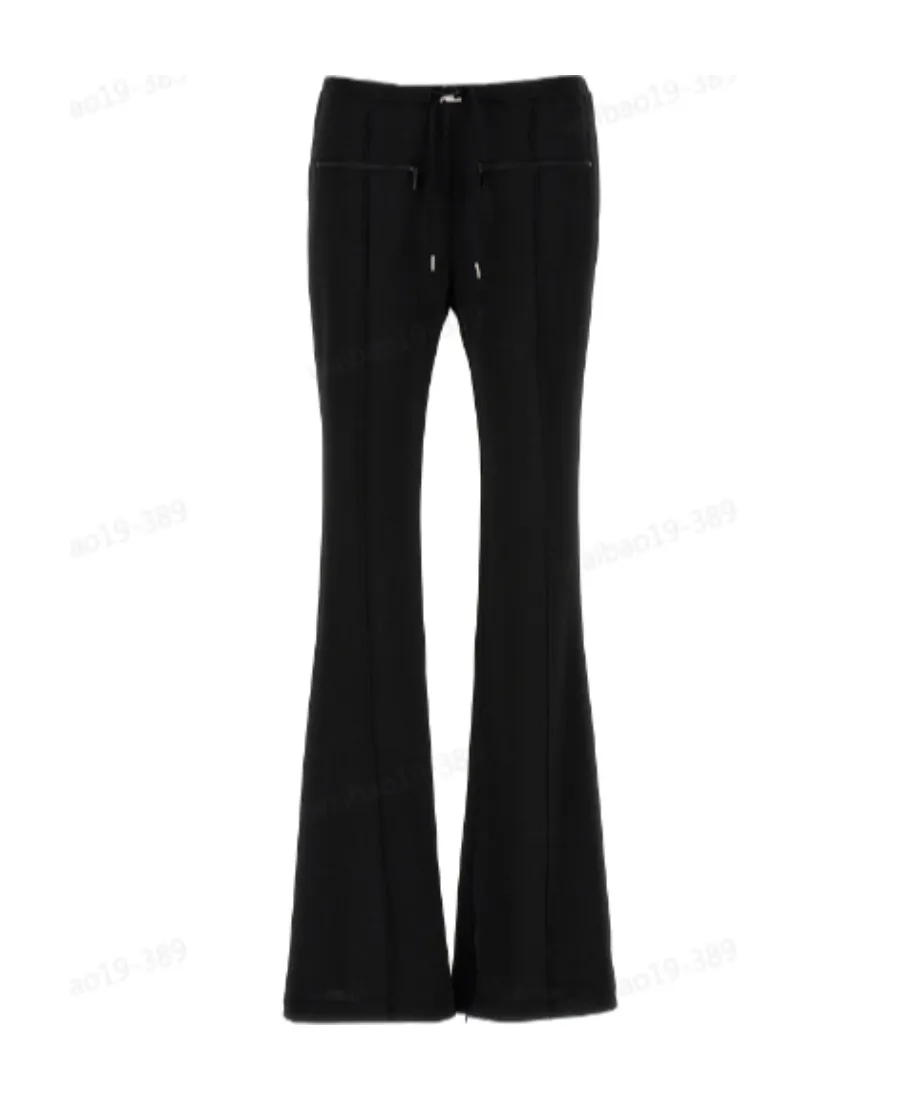 Flared-Leg Interlock Joggers