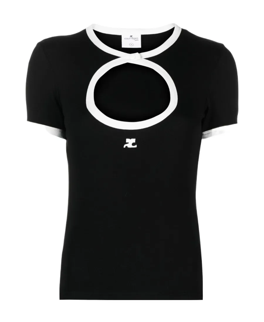Short-Sleeved Hollow T-Shirt