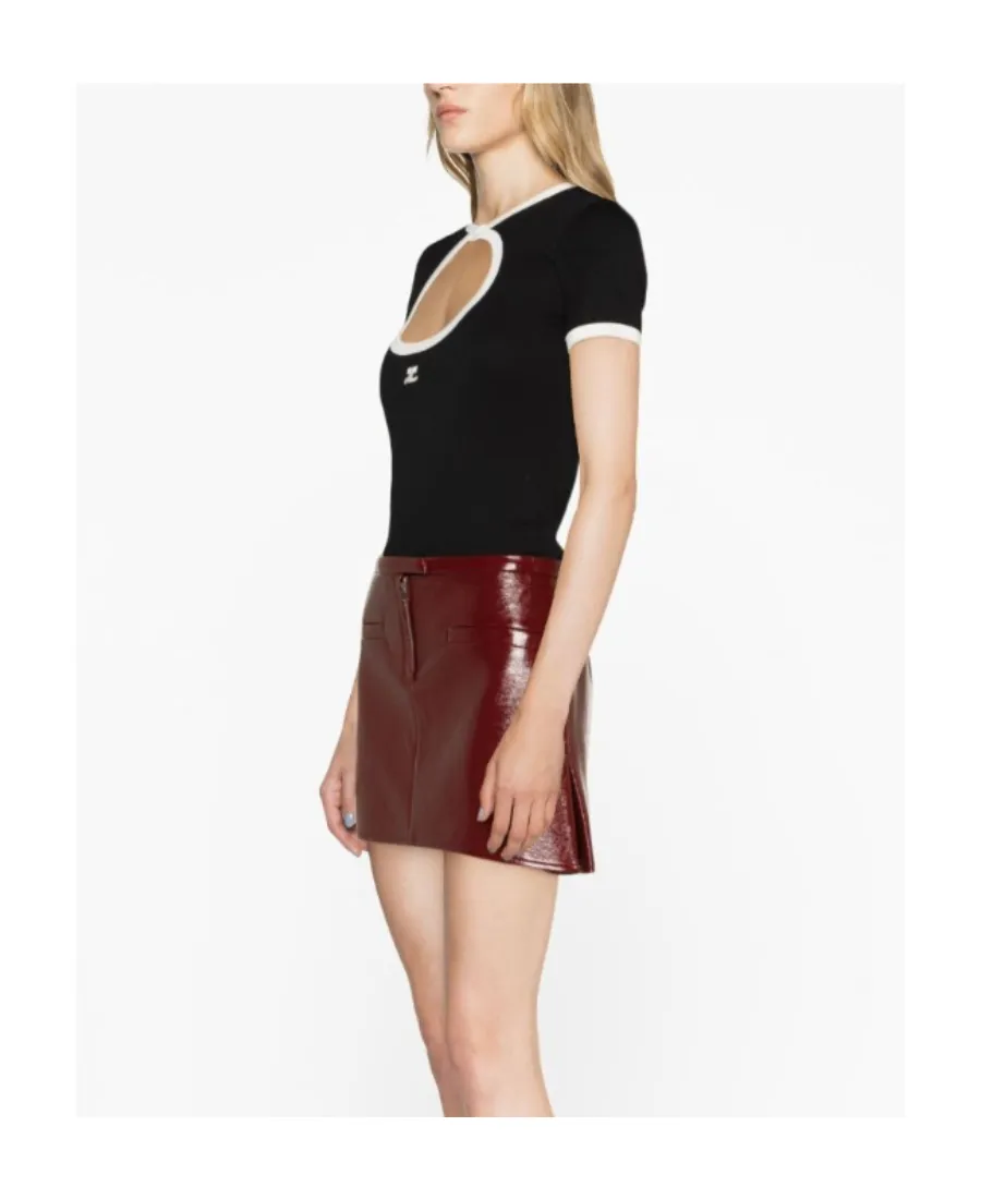 Short-Sleeved Hollow T-Shirt
