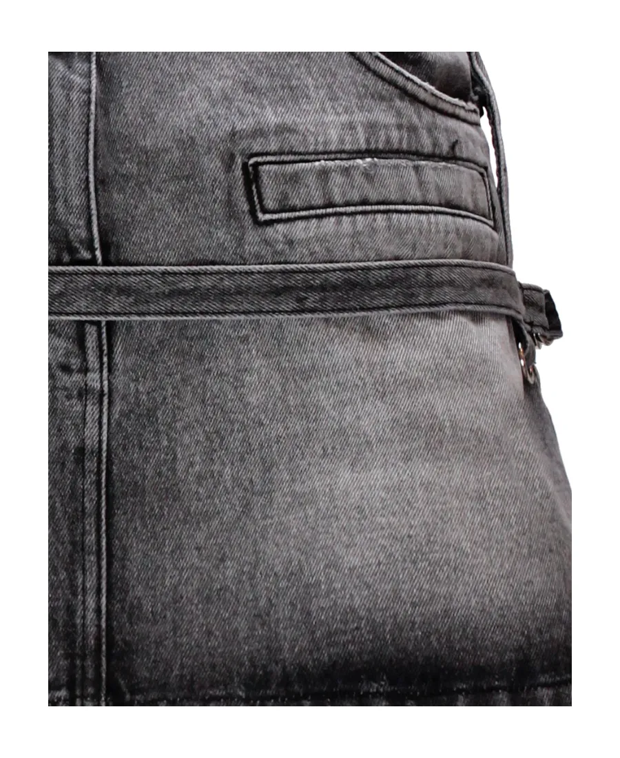 A-Line Cotton Miniskirt