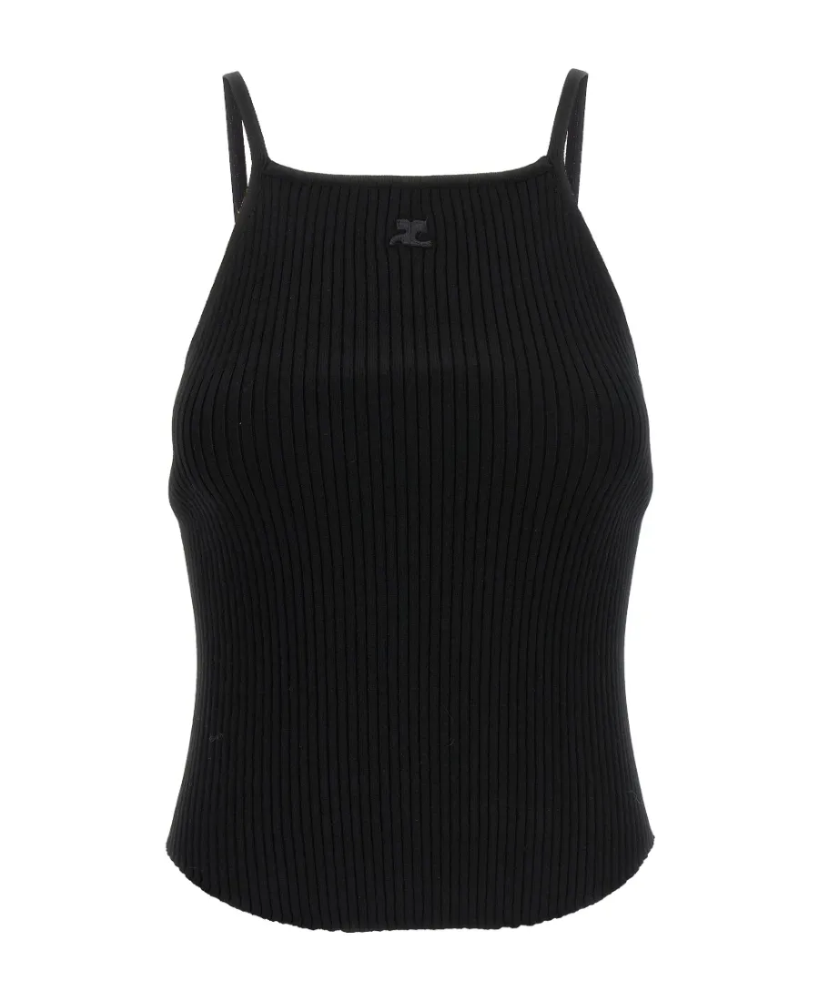 Cut-Out Sleeveless Tank Top