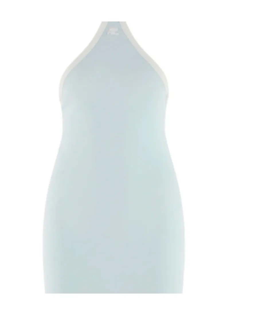 Logo-Embroidered Jersey Minidress