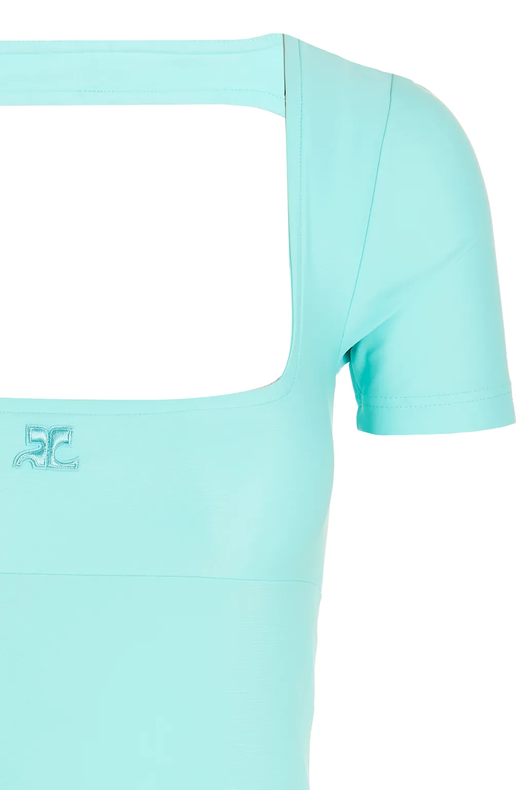 Logo-Embroidered Flared Mini Dress