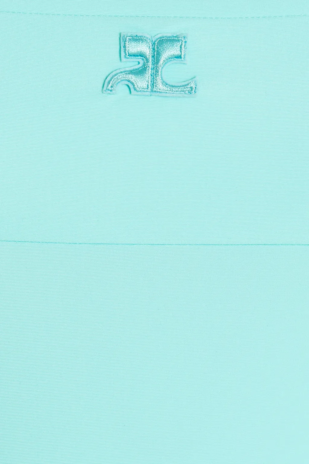 Logo-Embroidered Flared Mini Dress