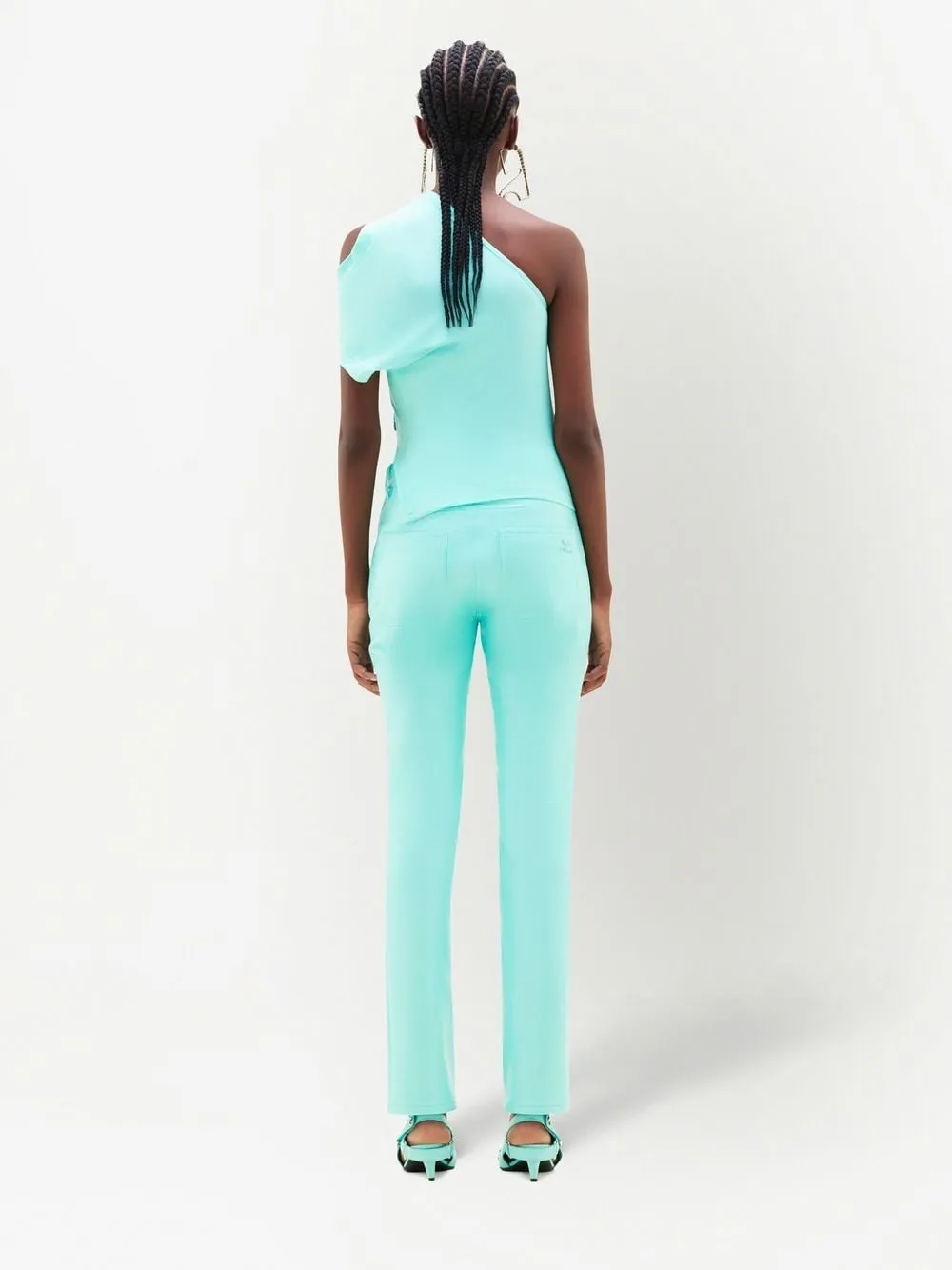 Vinyl Five-Pocket Trousers