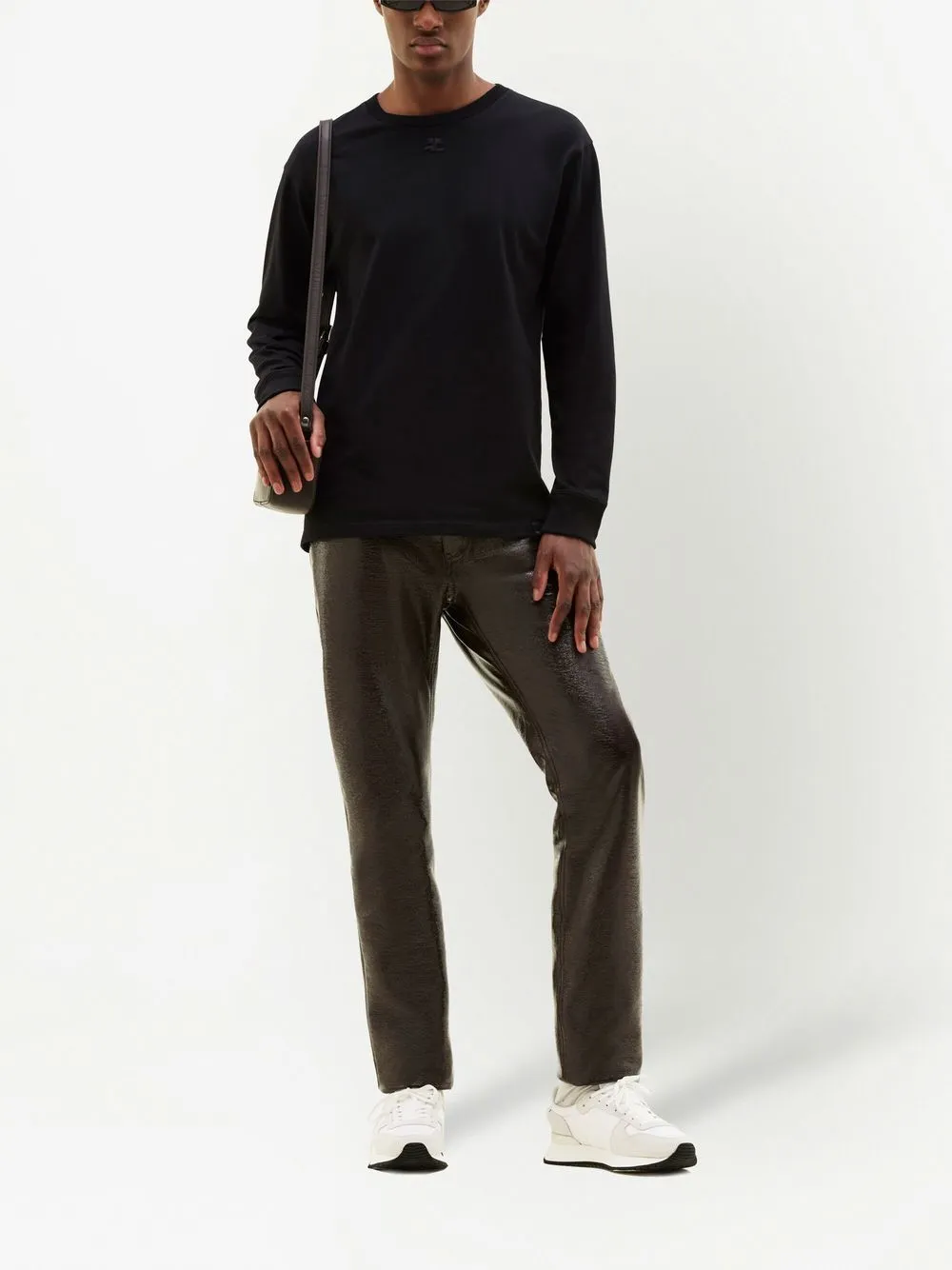 CourrÈGes Reedition Button Detailed Straight Leg Pants