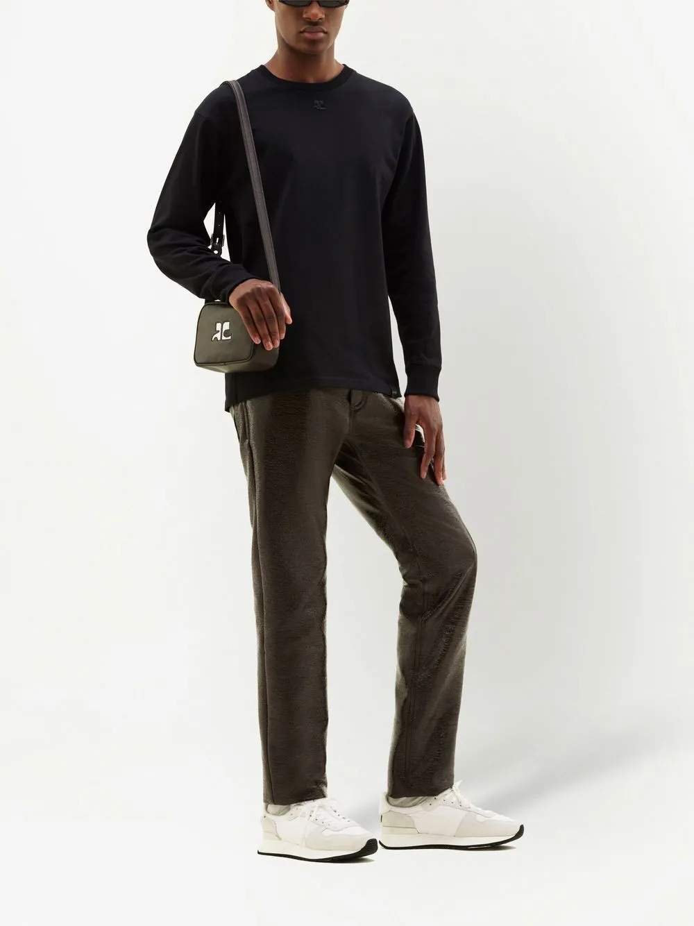 CourrÈGes Reedition Button Detailed Straight Leg Pants