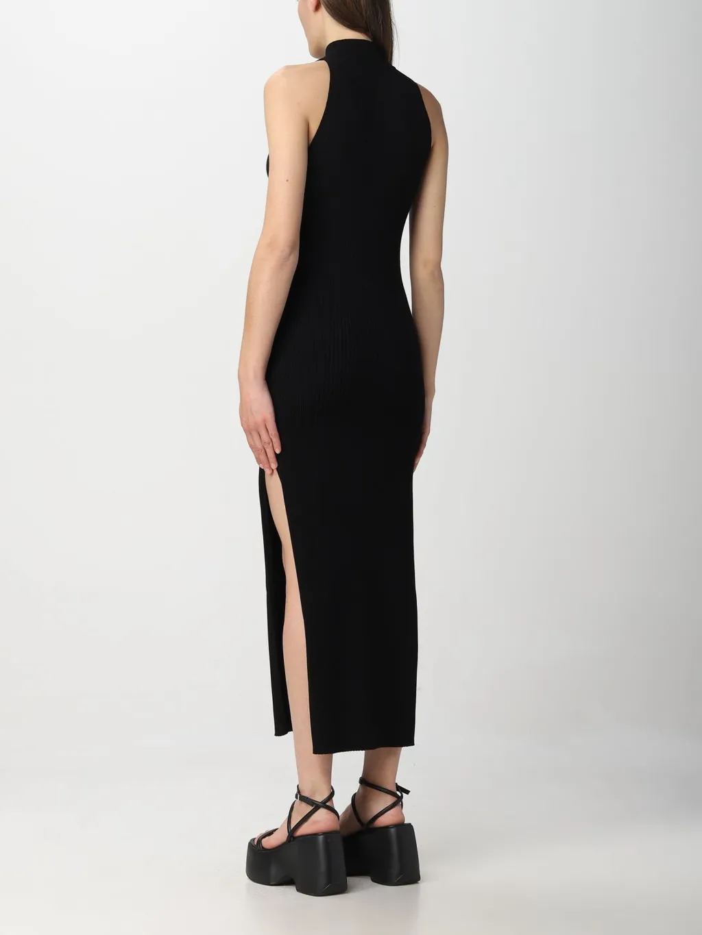 Col Diamanterai Ribbed Dress