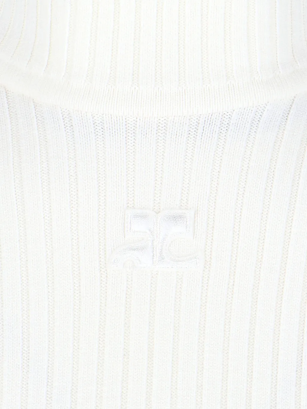 Reedition Short-Sleeved Ribbed Knit Jumper