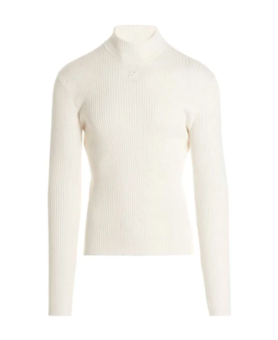 Mock Neck Long-Sleeved Jumper