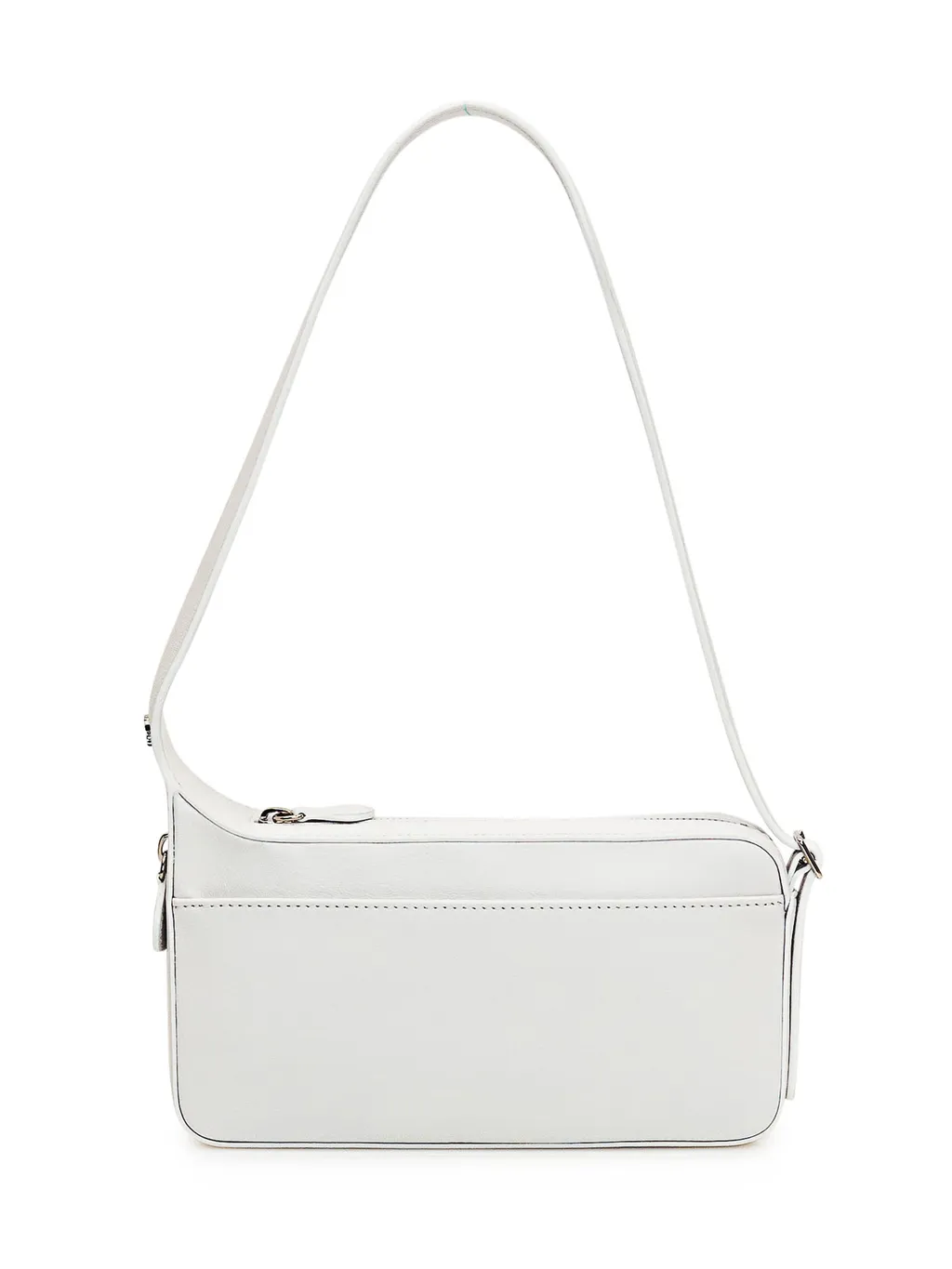 Logo Printed Zip-Up Shoulder Bag