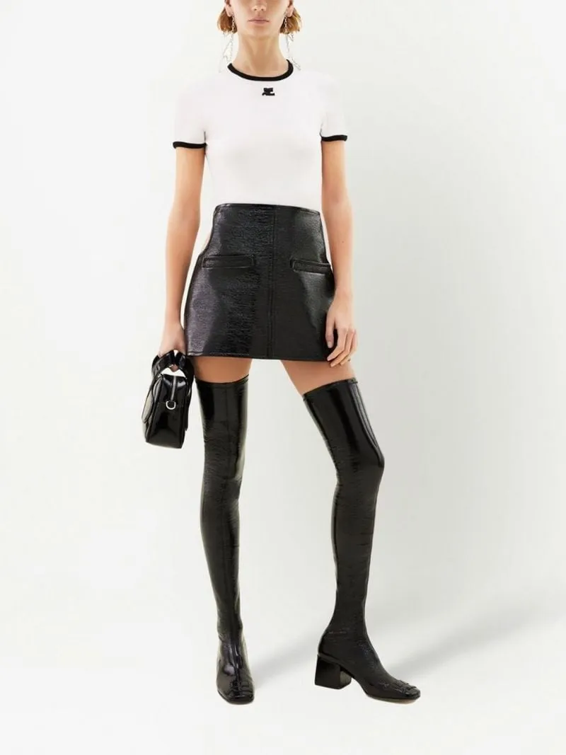 Bumpy Crewneck Short-Sleeved T-Shirt