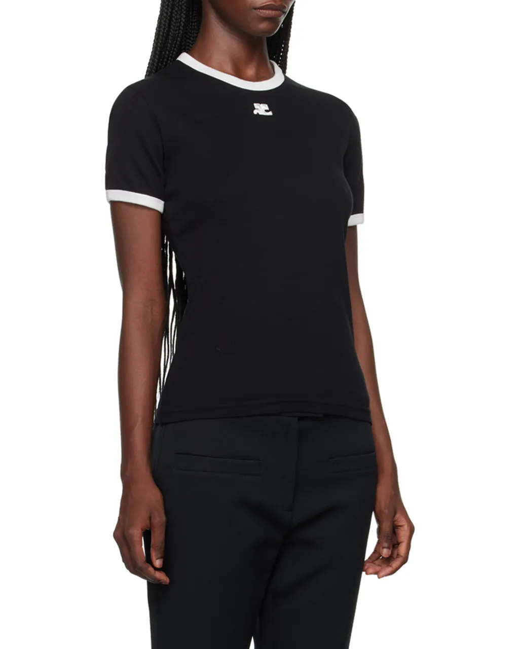 Bumpy Crewneck Short-Sleeved T-Shirt