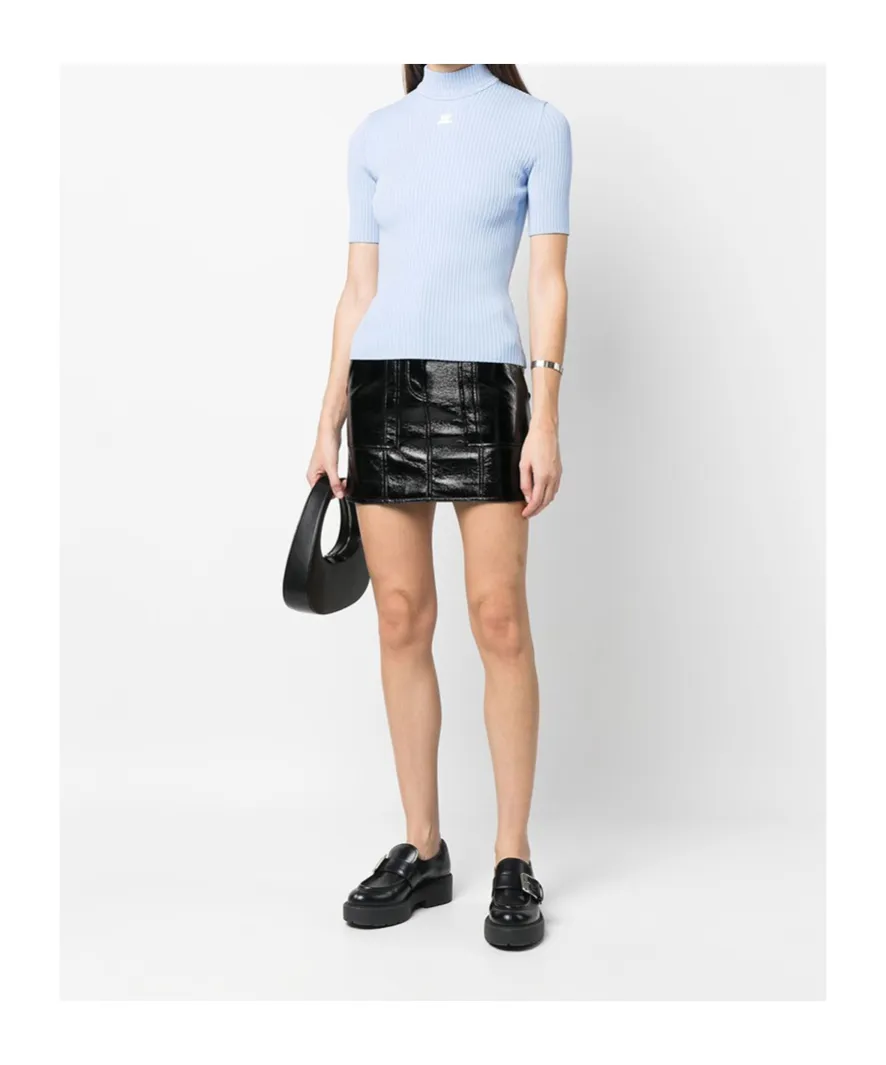 Reedition Short-Sleeved Ribbed Jumper