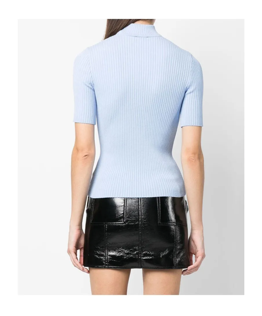 Reedition Short-Sleeved Ribbed Jumper