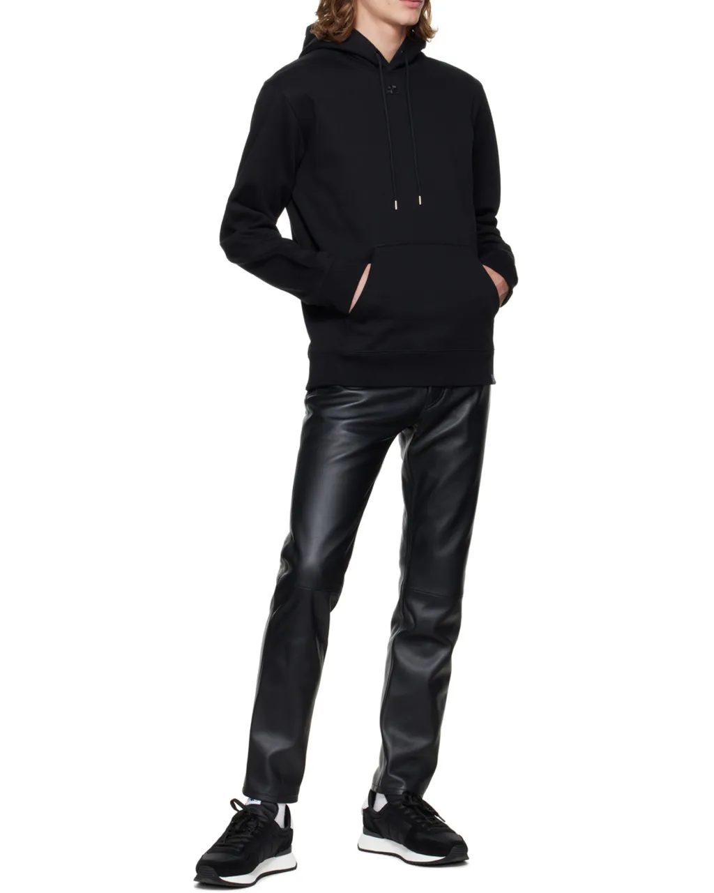 Drawstring Long-Sleeved Hoodie