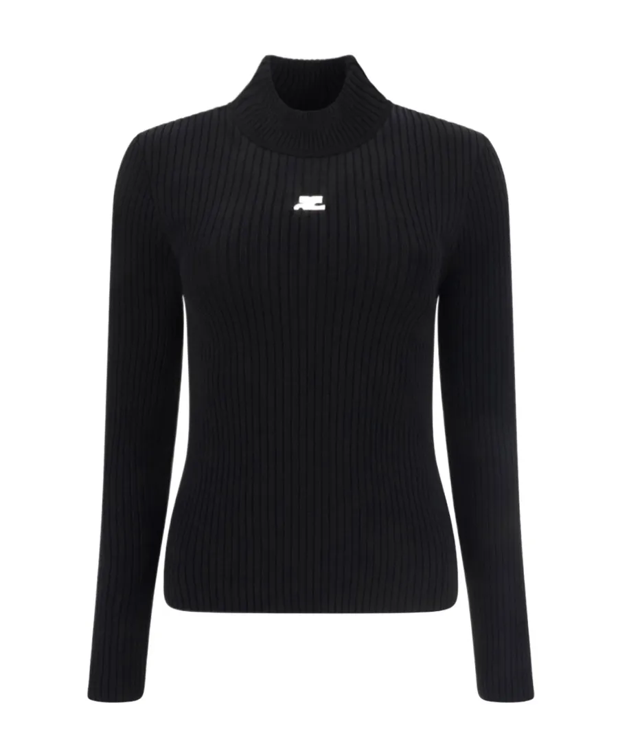 High Neck Knitted Jumper