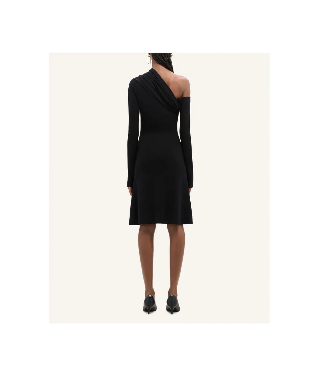 Twist Crepe Mini Dress