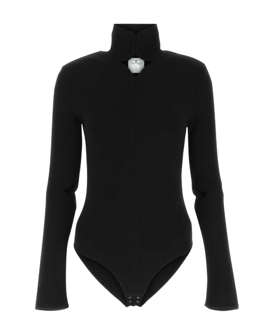 Cut-Out Long-Sleeved Bodysuit