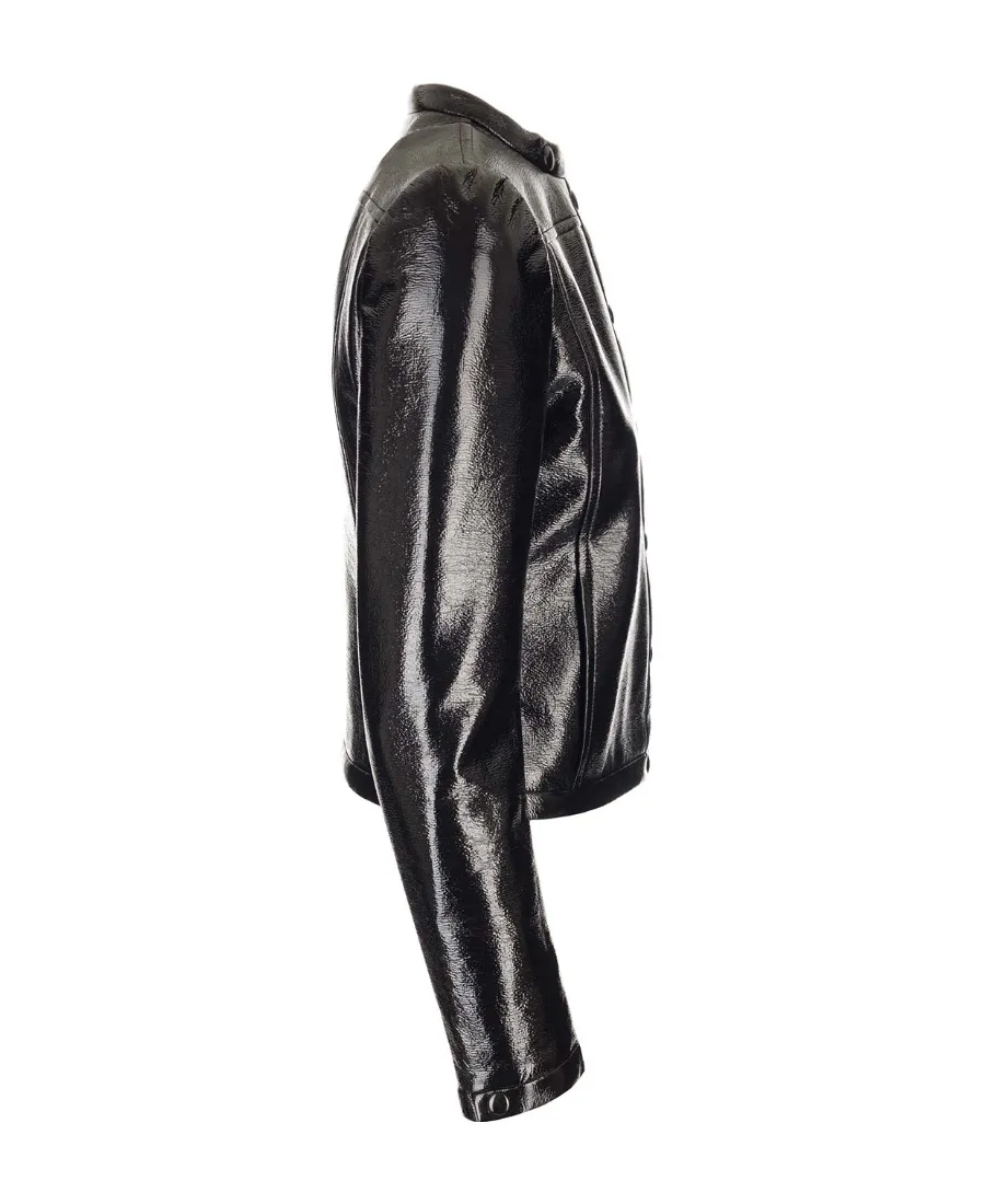 Vinyl Logo Patch Biker Jacket