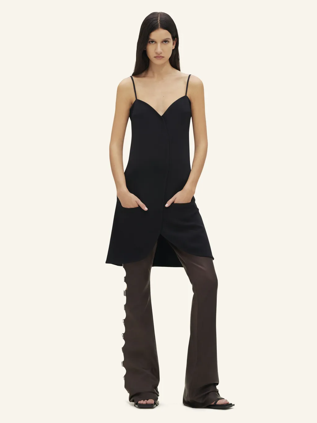 V-Neck Backless Dress