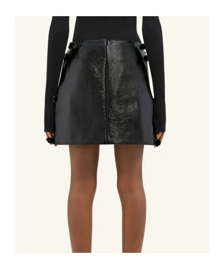 CourrÈGes Vinyl Mini Skirt