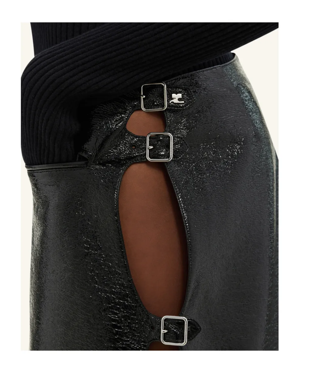 CourrÈGes Vinyl Mini Skirt