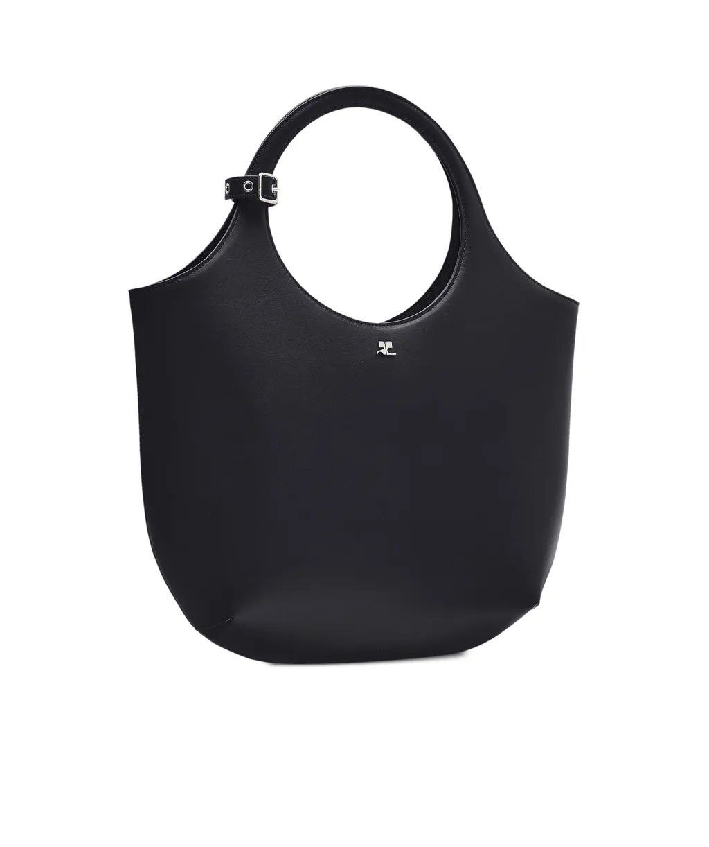 Logo Plaque Top Handle Bag