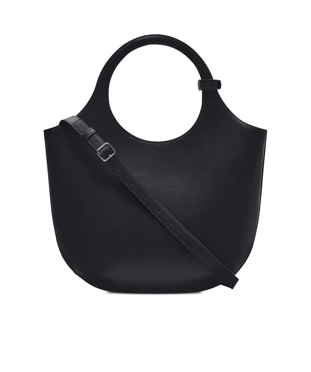 Logo Plaque Top Handle Bag