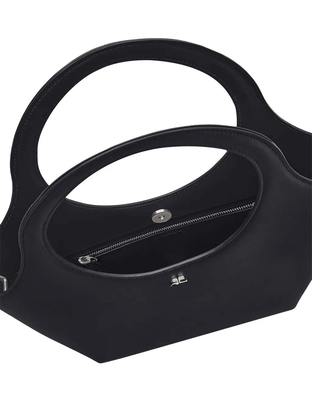 Logo Plaque Top Handle Bag