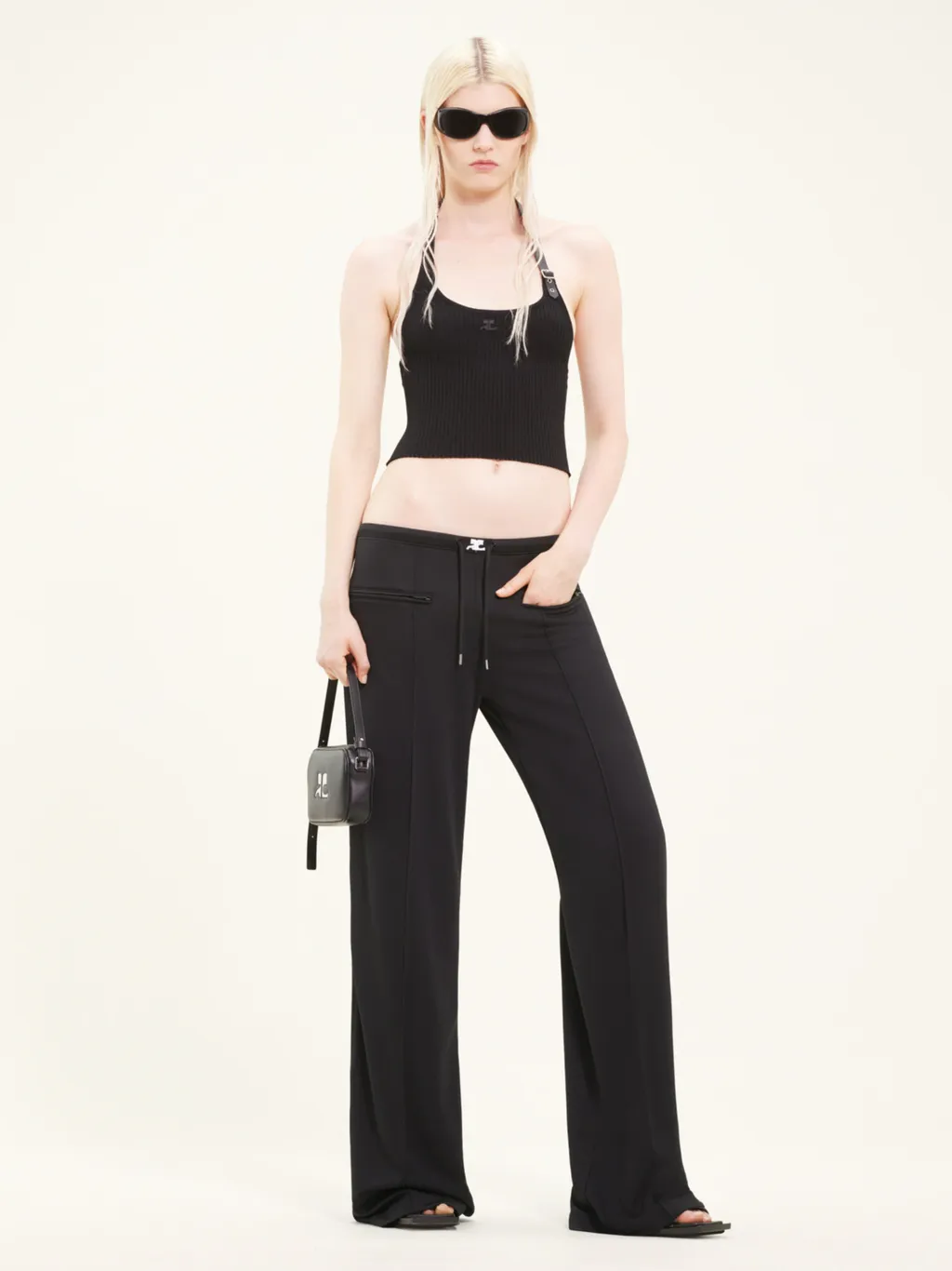 Mid-Rise Drawstring Pants