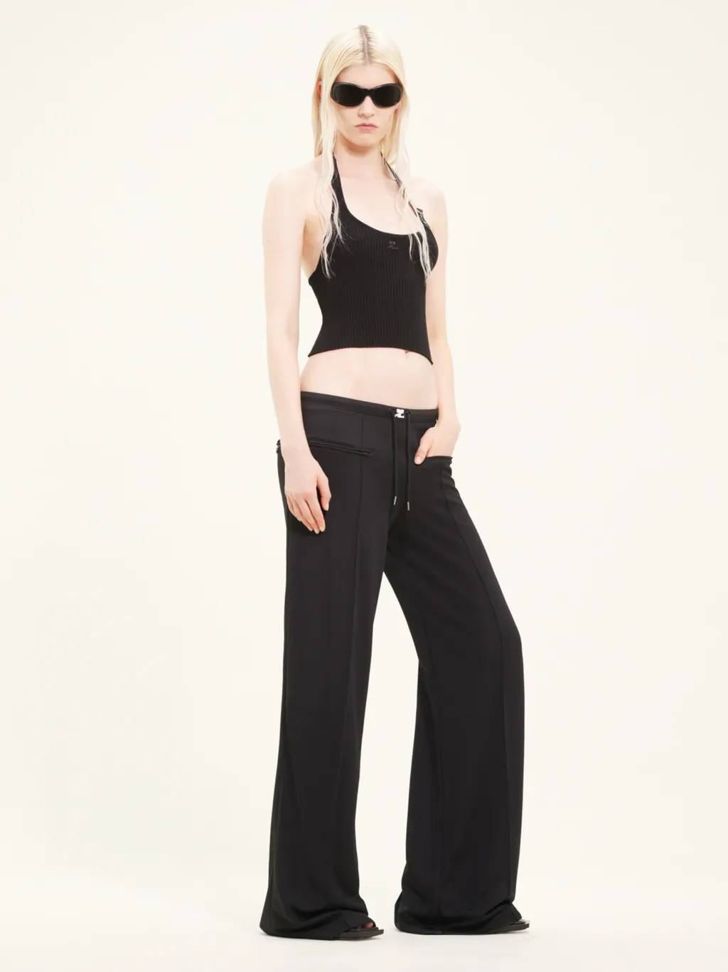 Mid-Rise Drawstring Pants