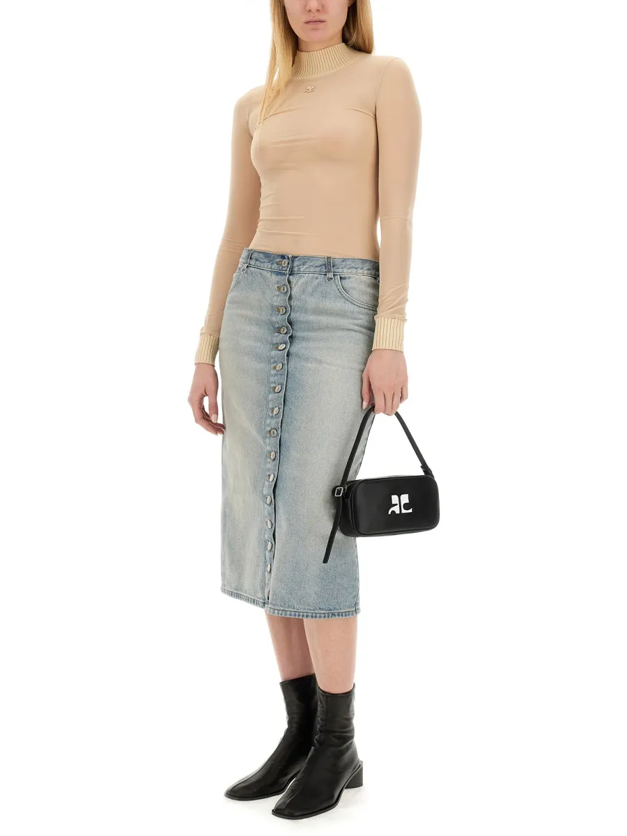 Multiflex Denim Skirt
