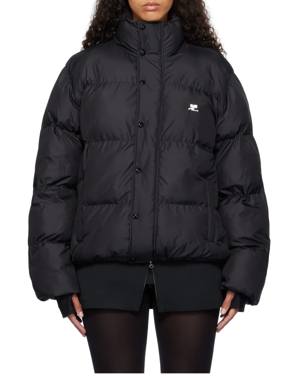 Logo Embroidered Puffer Jacket