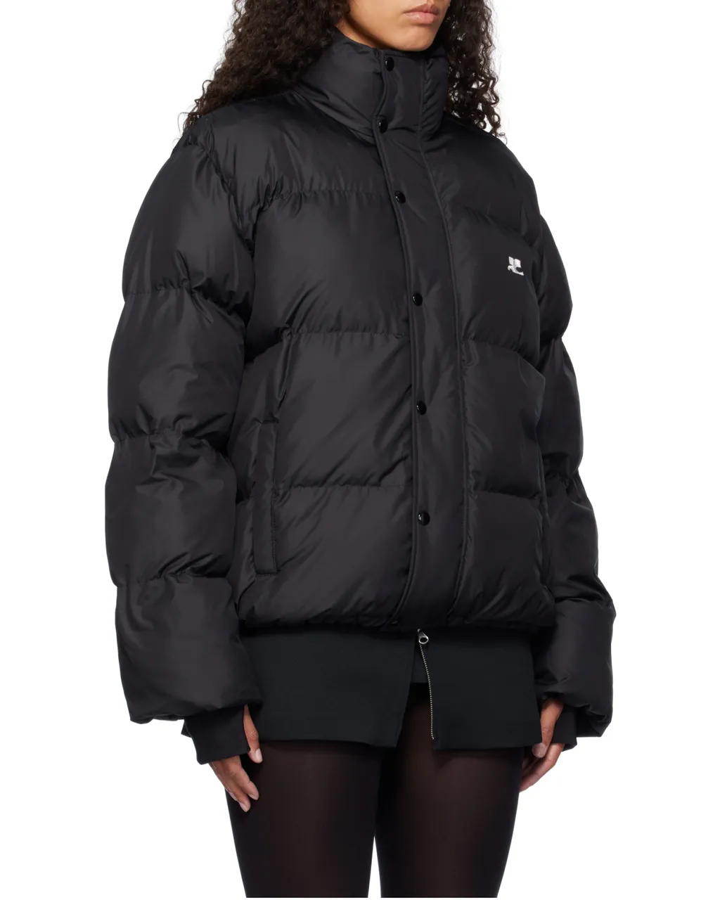 Logo Embroidered Puffer Jacket