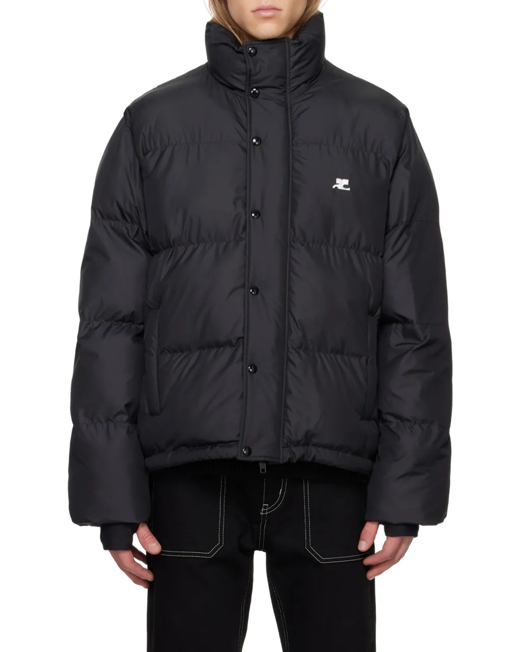 Logo Embroidered Puffer Jacket